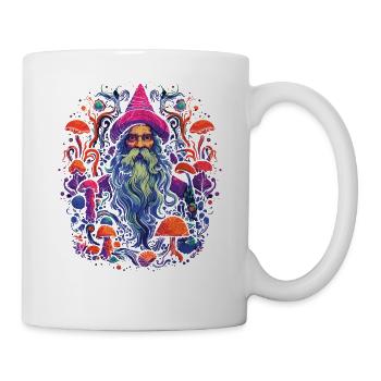 Mushroom | Fantasy Pilze Wald Natur Goa Festival - Tasse - Weiß - Rechts