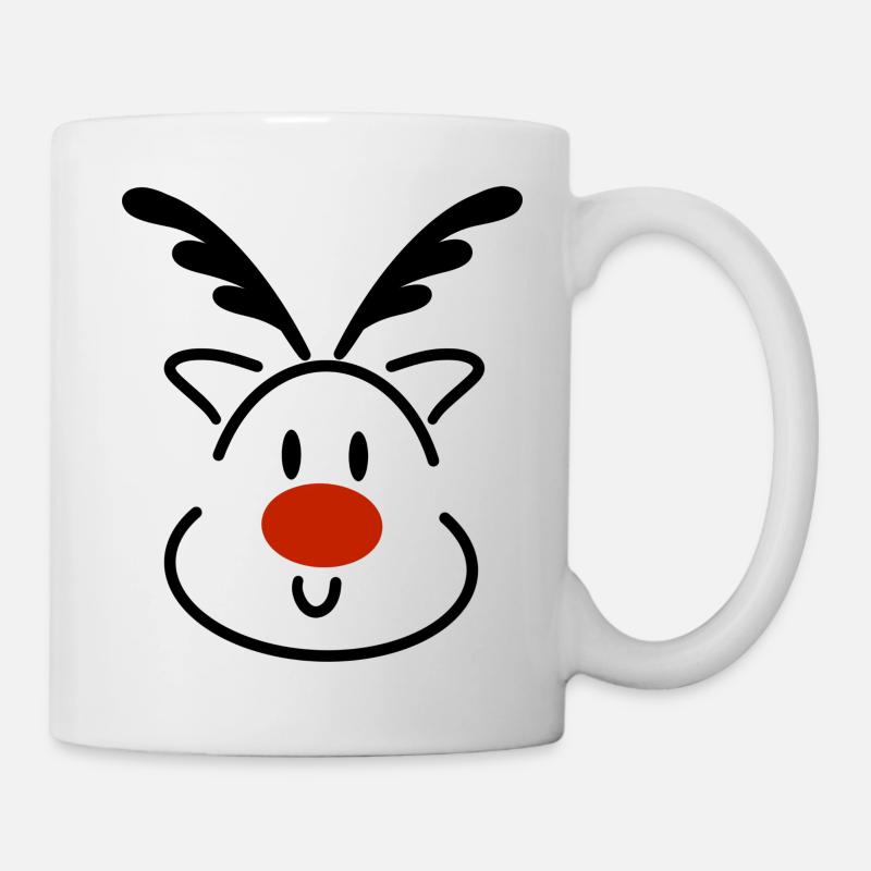 Rentier - Tasse - Weiß