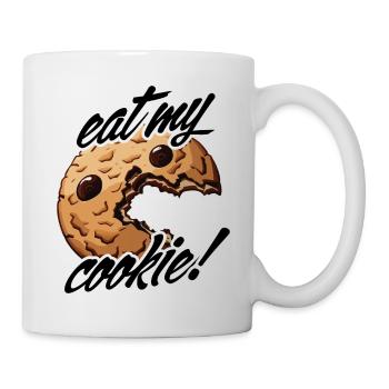 eat my cookie - Tasse - Weiß - Rechts