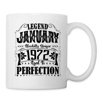 January 1972. January 1972 Birthday Gift. - Mug - white - Right
