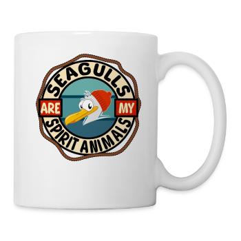 Seagulls Are My Spirit Animal Funny Seagull - Mug - white - Right