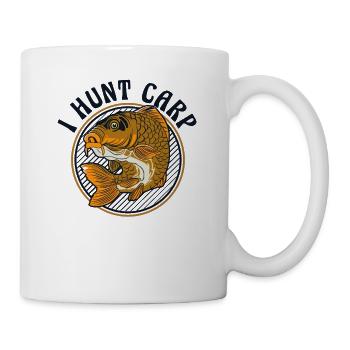 I Hunt Carp Fliegenfischer Spinnfischer - Tasse - Weiß - Rechts