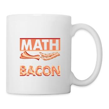 J’ai fait le calcul, la réponse est le bacon, le jambon, la viande de porc - Mug blanc - blanc - Droite