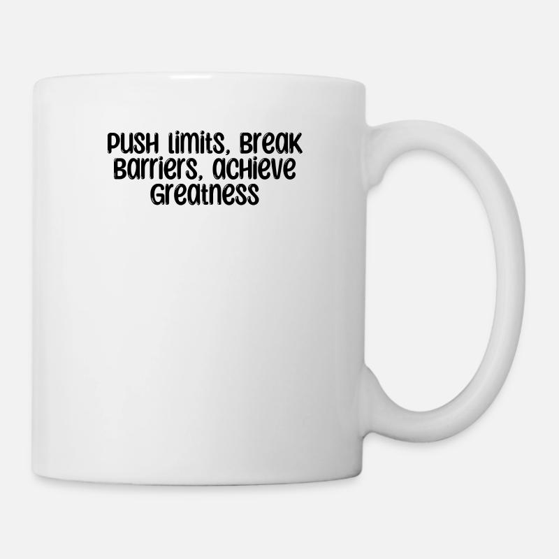 Fitness - Push limits, break barriers, achieve - Tasse - Weiß