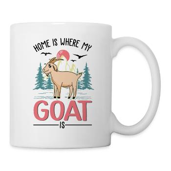 La maison est l’endroit où ma chèvre est éleveuse de chèvres - Mug blanc - blanc - Droite