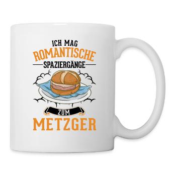 Leberkas Leberkäse Fleischkäse - Tasse - Weiß - Rechts
