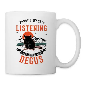 Degu cadeau arbuste rat forêt degu - Mug blanc - blanc - Droite