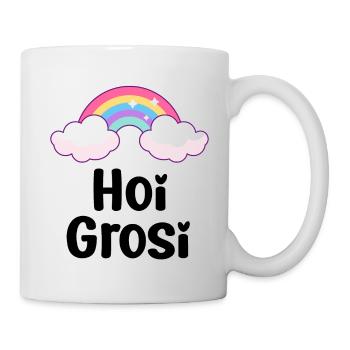 Hoi Grosi Hallo Oma Schweiz Schweizer Oma - Tasse - Weiß - Rechts