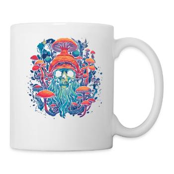 Mushroom | Fantasy Pilze Wald Natur Goa Festival - Tasse - Weiß - Rechts