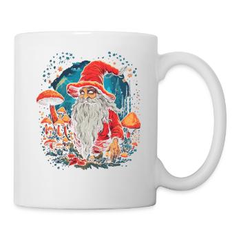 Mushroom Weihnachtsmann| Fantasy Pilze Natur Goa - Tasse - Weiß - Rechts