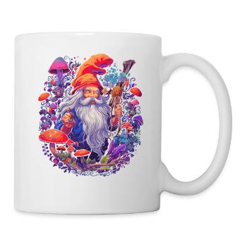 Mushroom Weihnachtsmann| Fantasy Pilze Natur Goa - Tasse - Weiß - Rechts
