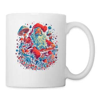 Mushroom Weihnachtsmann| Fantasy Pilze Natur Goa - Tasse - Weiß - Rechts