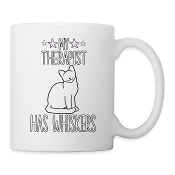 Tenue amusante de propriétaire de chat - Mug blanc - blanc - Droite