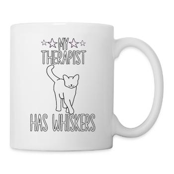 Katzen Kostüm Parodie lustige Katze Besitzer - Tasse - Weiß - Rechts