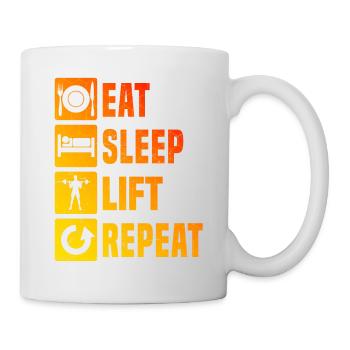 Cardio Endurance Training Women Weightlifting - Mug - white - Right