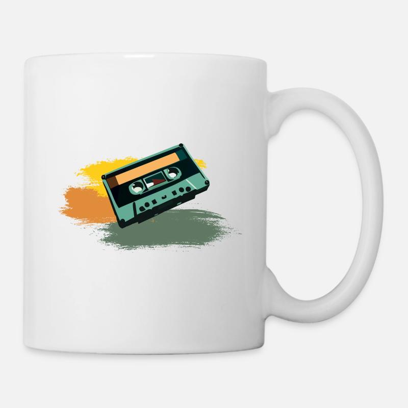 Kassette - Tasse - Weiß