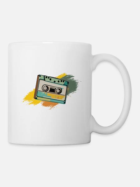 Kassette - Tasse - Weiß