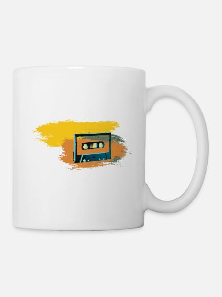 Kassette - Tasse - Weiß