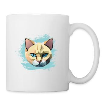 Katze - Tasse - Weiß - Rechts