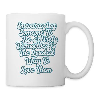 Life Wisdom Growth Mindset Inspirational Quote - Tasse - Weiß - Rechts