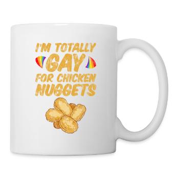 Je Suis Totalement Gay Pour Des Croquettes De Poulet 3 - Mug blanc - blanc - Droite