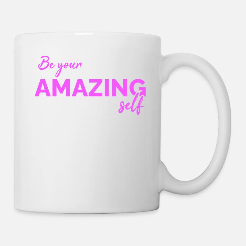 Soyez vous-même ! Confiance en soi, pensée positive, motivation - Mug blanc - blanc