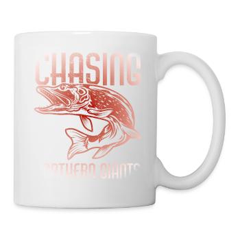 Pêche, pêcheur, pêcheur et pêche au brochet - Mug blanc - blanc - Droite