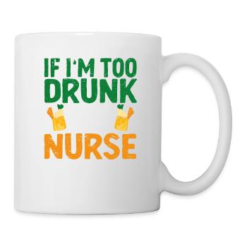 Wenn ich zu betrunken bin, bring mich zu meiner - Tasse - Weiß - Rechts