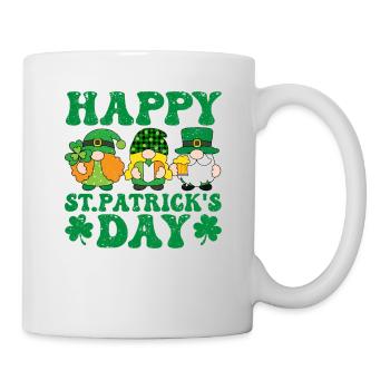 Drei Gnome Irish Shamrock St Patricks Day Lucky - Tasse - Weiß - Rechts