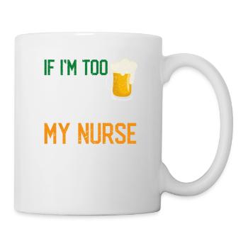 Wenn ich zu betrunken bin, bring mich zu meiner - Tasse - Weiß - Rechts
