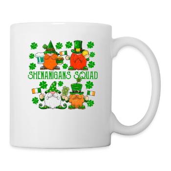 Escouade de manigances Feuille de trèfle porte-bonheur - Mug blanc - blanc - Droite