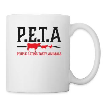 BBQ Grilling Meat Lover PETA People Eating Tasty - Mug - white - Right