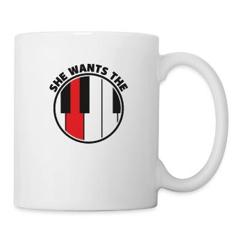 Piano Pianiste Musique Humour Elle Veut Le D - Mug blanc - blanc - Droite