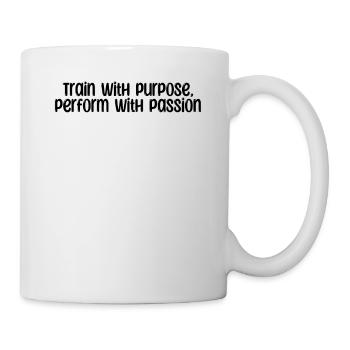 Fitness - Train with purpose, perform with - Mug - white - Right