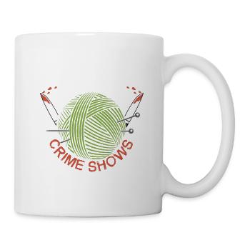 Crochet & Crime Shows Murder Show True Crime - Mug - white - Right