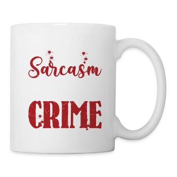 Maîtrise du sarcasme et de la série d’émissions de meurtres True Crime - Mug blanc - blanc - Droite