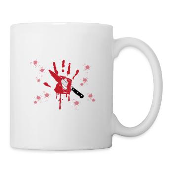 Prêt à discuter des tueurs en série True Crime Murde - Mug blanc - blanc - Droite