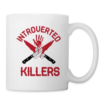 Prêt à discuter du meurtre des tueurs en série montrent True - Mug blanc - blanc - Droite