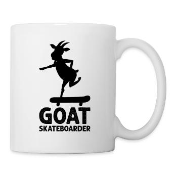 Skateboarder Goat Funny Skateboarding GOAT Skatebo - Tasse - Weiß - Rechts