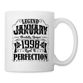 January 1998. January 1998 Birthday Gift. - Mug - white - Right
