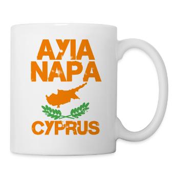 Vintage Ayia Napa - Zypern - Tasse - Weiß - Rechts