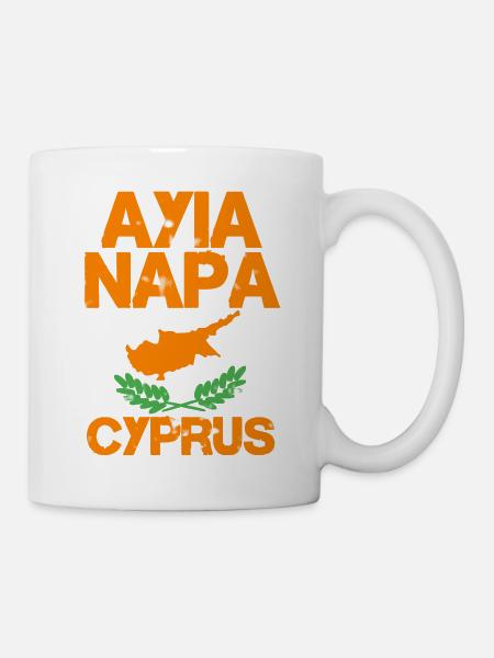 Vintage Ayia Napa - Cyprus - Mug - white