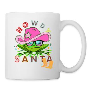 Noël - Salut Père Noël - Bonnet rouge - Mug blanc - blanc - Droite