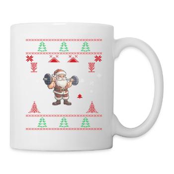 No Lift No Gift Fitness Weihnachten Geschenk Gym - Tasse - Weiß - Rechts