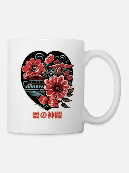 Der Tempel der Liebe - Tasse - Weiß