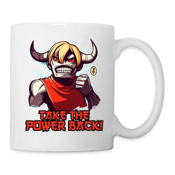 Take back the power! An Anime Minotaur - Mug - white - Right