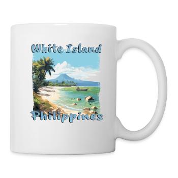 White Island Beach Philippinen Urlaub Strand - Tasse - Weiß - Rechts