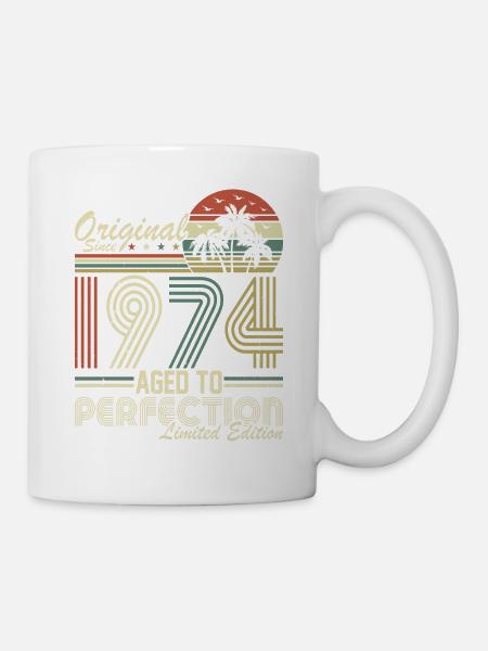 Legendärer 50. Geburtstag 1974 - Tasse - Weiß