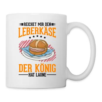 Leberkas König Leberkäse Fleischkäse - Tasse - Weiß - Rechts