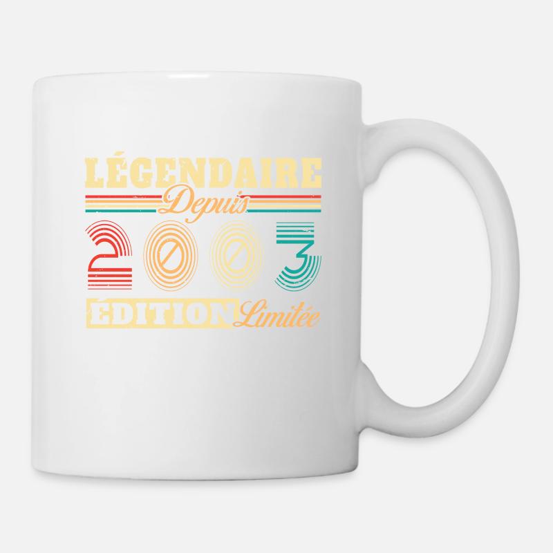 Légendaire Depuis 2003 - Mug blanc - blanc
